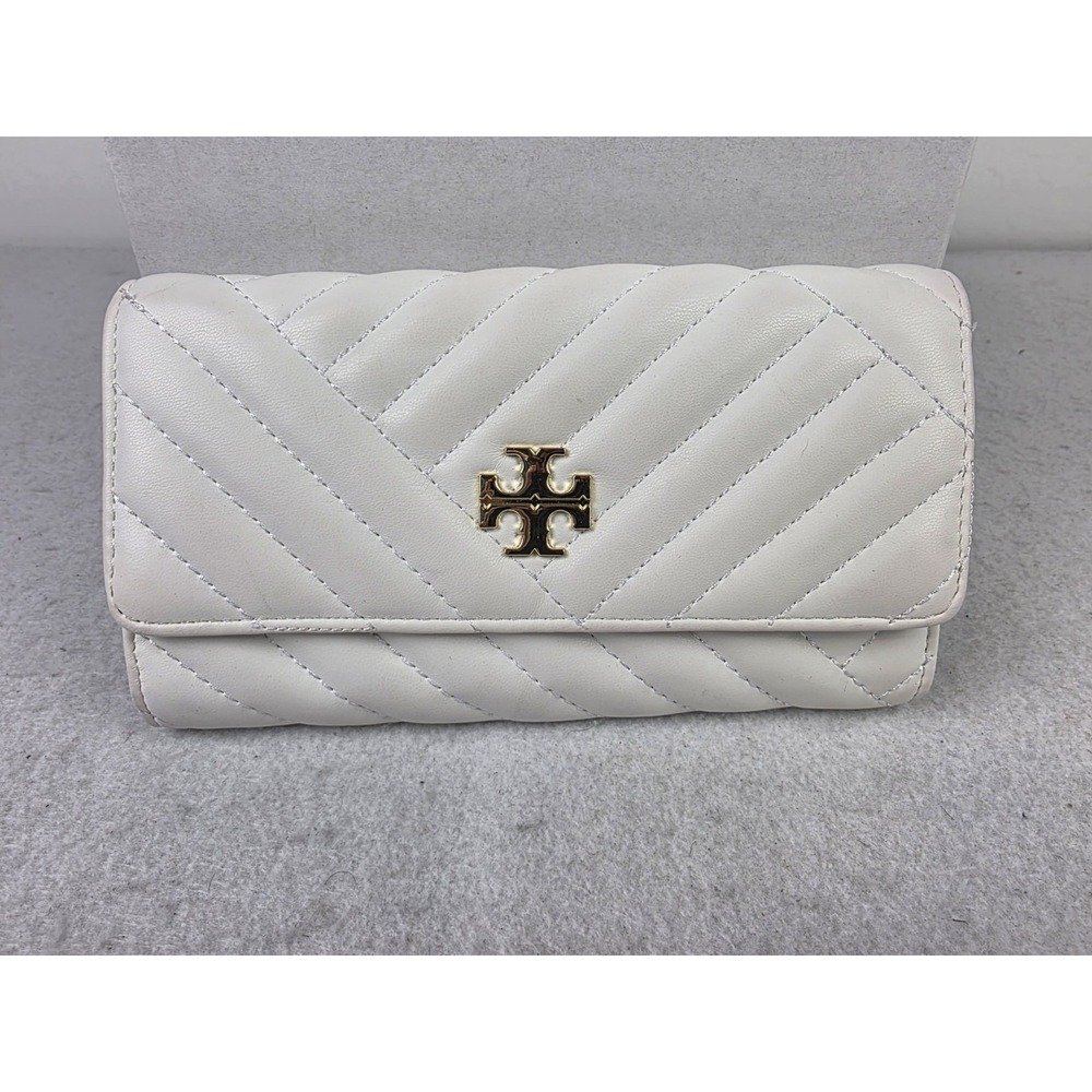 Tory‎ Burch Kira Chevron Quilted Flap Wallet *READ*